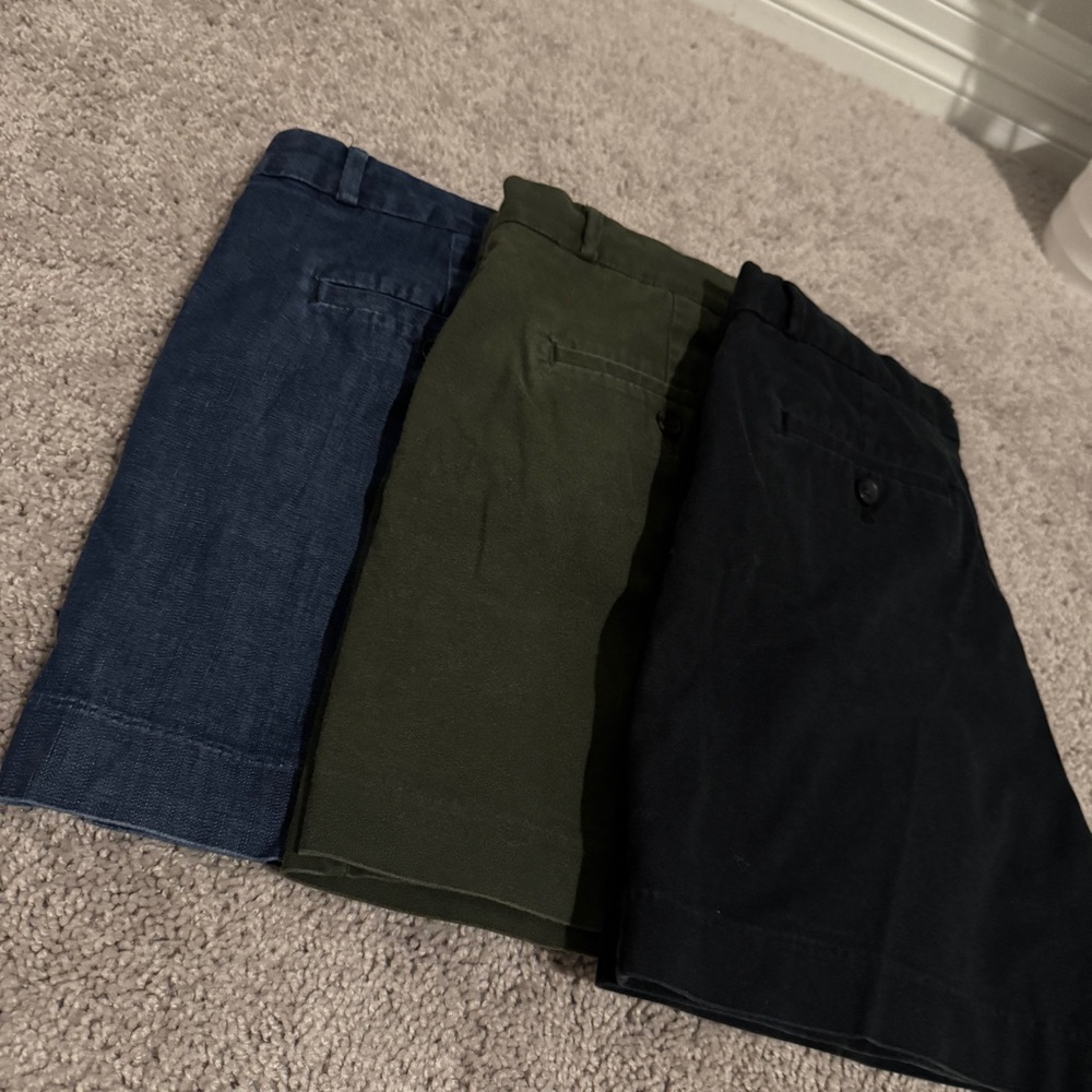 Banana Republic Women’s Shorts Bundle- Blue, Green, and Black